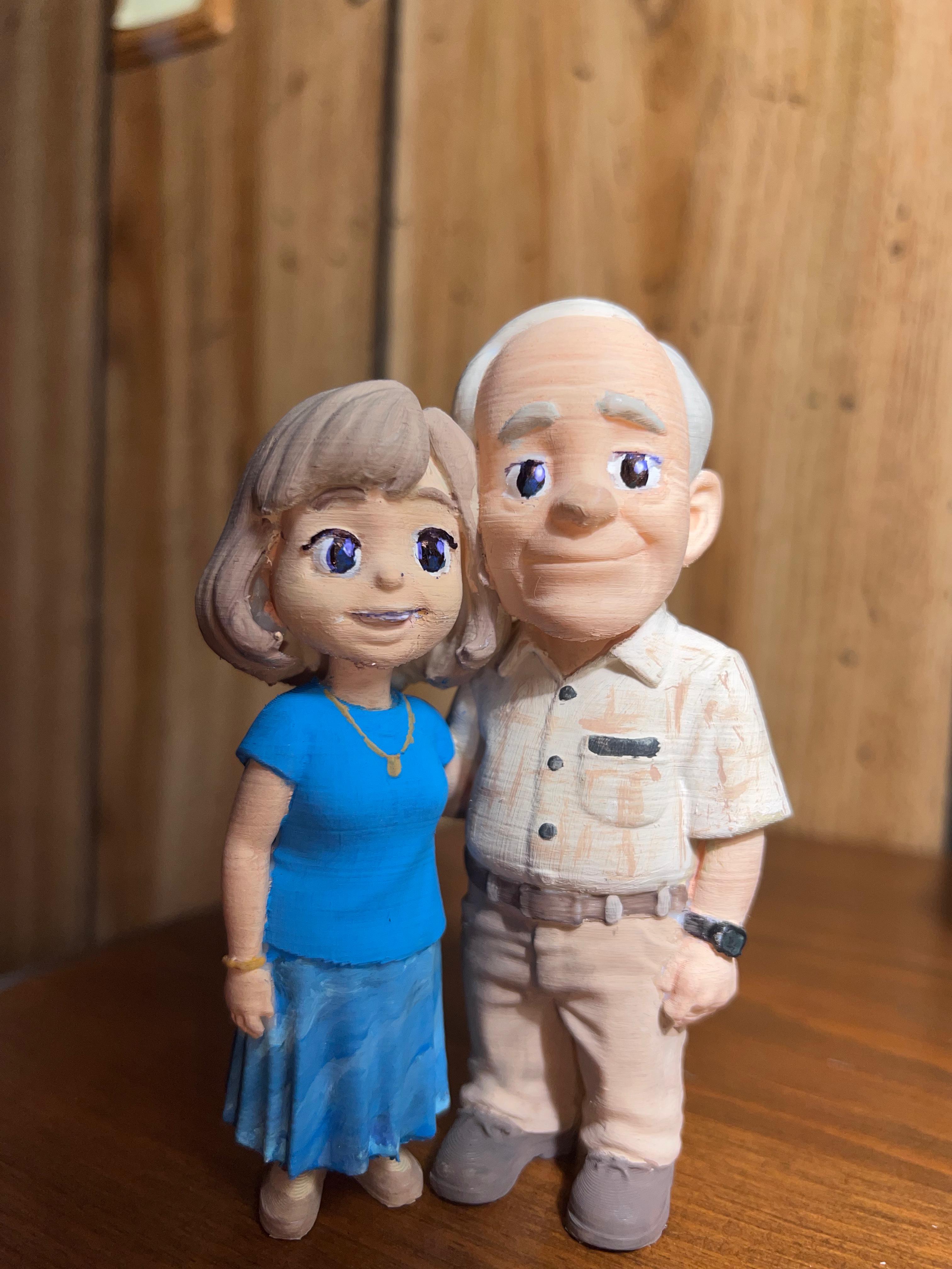 Grandparents Memorial Custom Figures